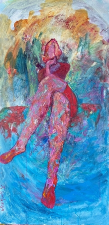 Lady in Red by artist dena wenmohs